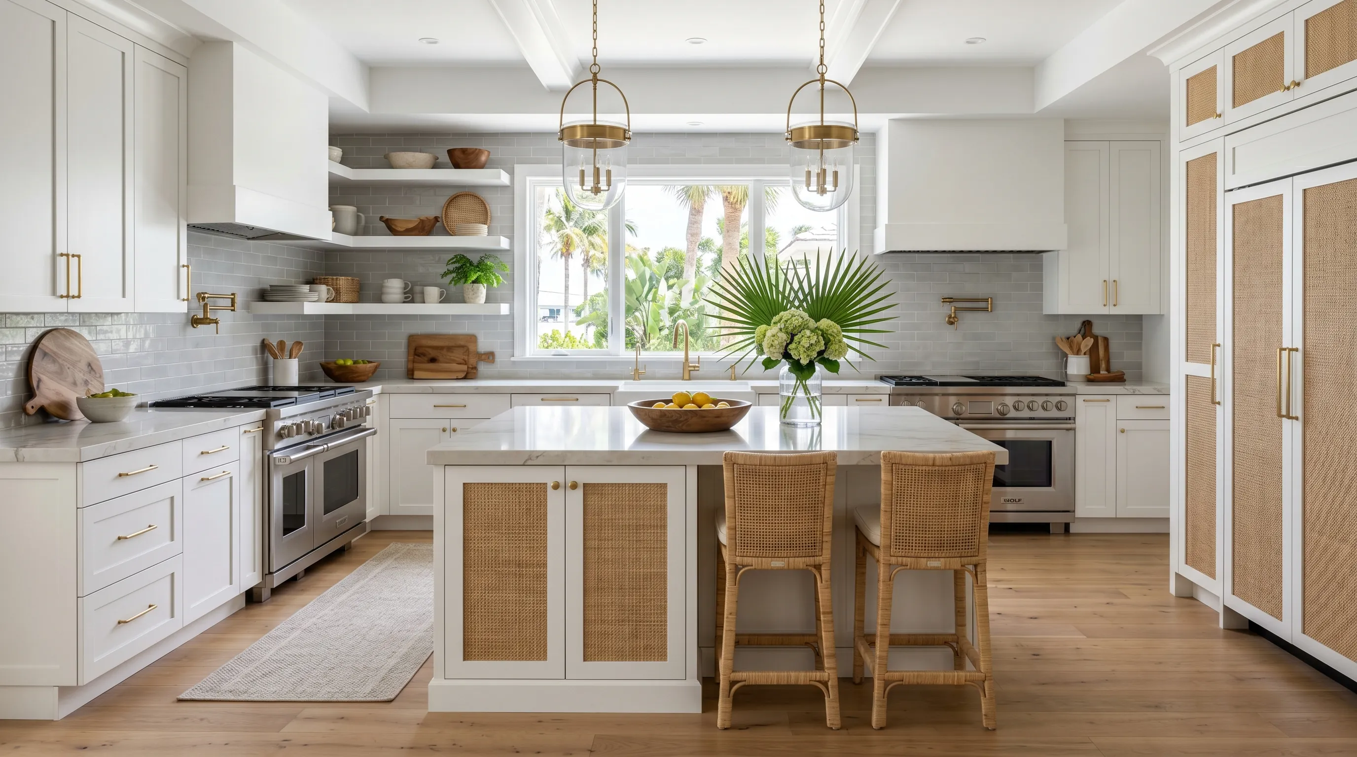 Delray Beach cabinet and stone kitchen remodel with a polished high-end finish